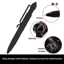 Práctica táctica plumas interruptor de cristal de defensa pluma táctica de supervivencia Multi-función de herramienta para escribir