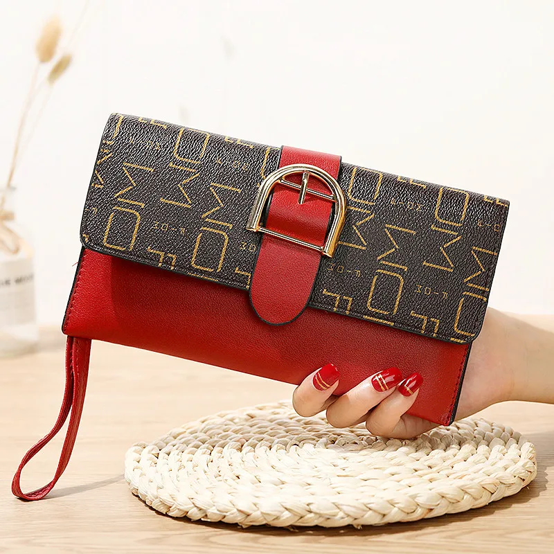 

2019 Leather Women Wallets Hasp Lady Moneybags Zipper Coin Purse Woman Envelope Wallet Money Cards ID Holder Bags Purses Pocket