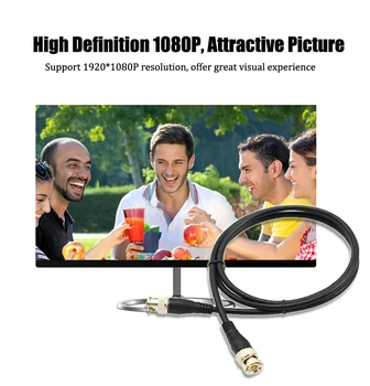 

10 PCS HD/ 3G SDI Cable CANARE LV-61S 75 OHM PRECISION BNC MINI Cables HD SDI BNC TO BNC 100CM for Game Console Meeting