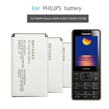 

AB2900AWMC For PHILIPS Xenium X5500 X1560 CTX5500 CTX1560 Mobile Phone Replacement Battery 2900mAh