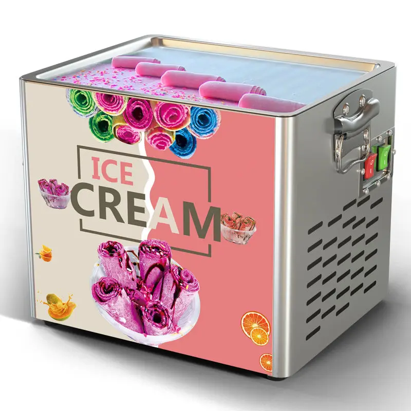 

Mini Ice Cream Maker Yogurt Fruit Roll Pan Fried Machine