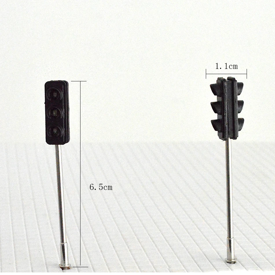 Модельное освещение железнодорожные светодиодные сигнальные огни для дорожного движения Lamppost Street HO весы 6-7 см светильник для патио