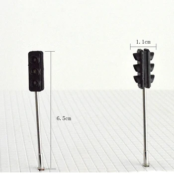 

Model Lighting Railway Led Traffic Lamps Lamppost Street HO Scale 6-7cm Courtyard Light Bulb Light Toys Diorama Building Metal