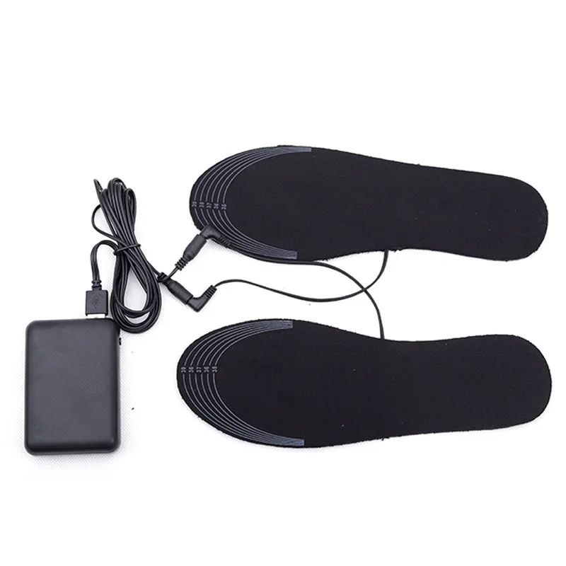 USB Electric Heating Insoles Cuttable Foot Warmer Heated Shoe Inserts Shoe Heated Outdoor Hiking Camping Foot Warmer Pads