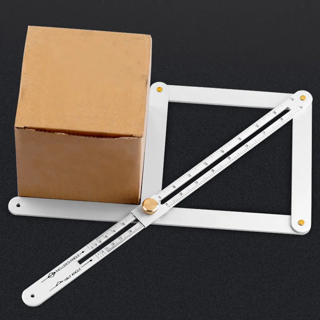 Measurement Tool Aluminum Alloy Corner Angle Finder Ceiling Artifact Square Protractor Adjustable Measuring Ruler silver | Инструменты