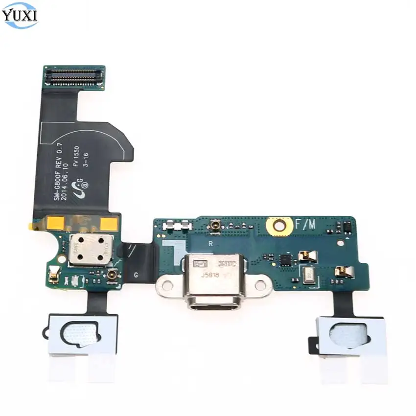 YuXi USB Charging Port Dock Socket Connector Flex Cable For Samsung Galaxy S5 mini G800 G800F SM-G800F Menu Mic | Мобильные телефоны