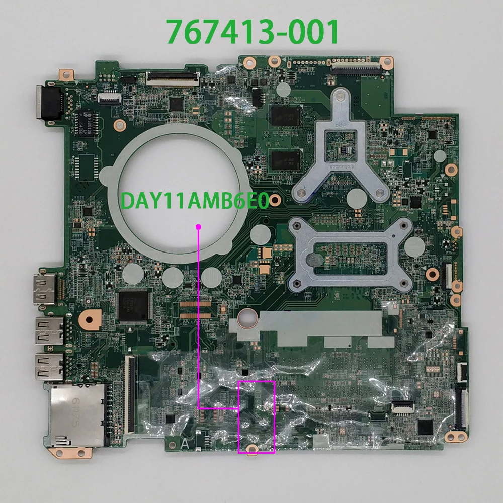 767413 501 001 w 840 M/2 GB i5 4210U процессор DAY11AMB6E0 для HP Pavilion 17 f115ng 17T F000 ноутбук ПК материнская