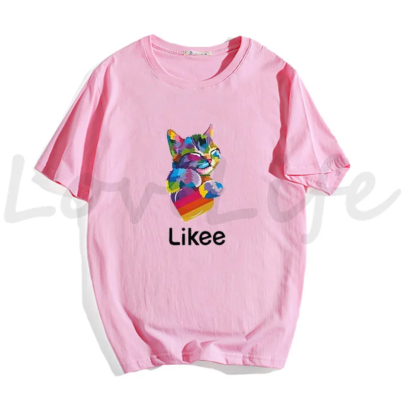 Fashion Likee T Shirt Kids Russia Style LIKEE Tees Oversized Streetwear Short Sleeve Women T Shirts for Boys Girls Children