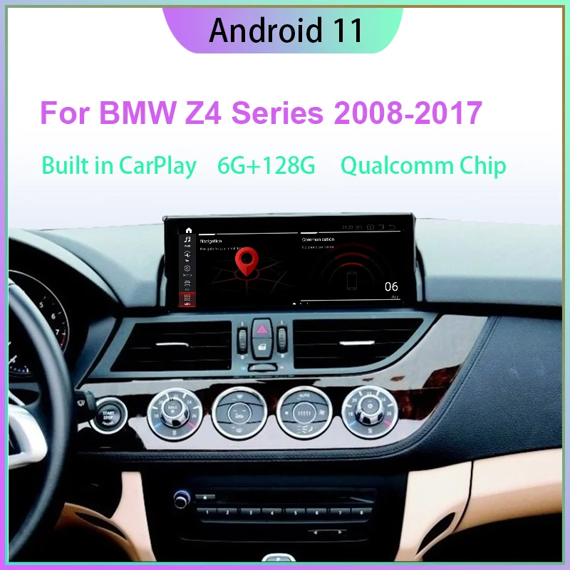 12 5 ”Qualcomm Android 11 Стерео головное устройство для BMW Z4 E89 CIC 2008-2018 с CarPlay Авто GPS