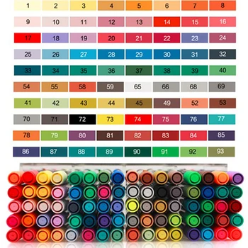 

STA 80Colors Double Head Artist Soluble Colored Sketch Marker Brush Pen Set For Drawing Design Paints Art Marker Supplies