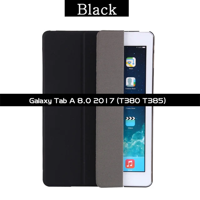 Чехол-книжка с подставкой для Samsung Galaxy Tab A 8,0 sm-t380 8,0 ''Магнитный чехол из искусственной кожи с функцией автоматического пробуждения/сна Smart Cover - Цвет: SM-T380 SM-T385