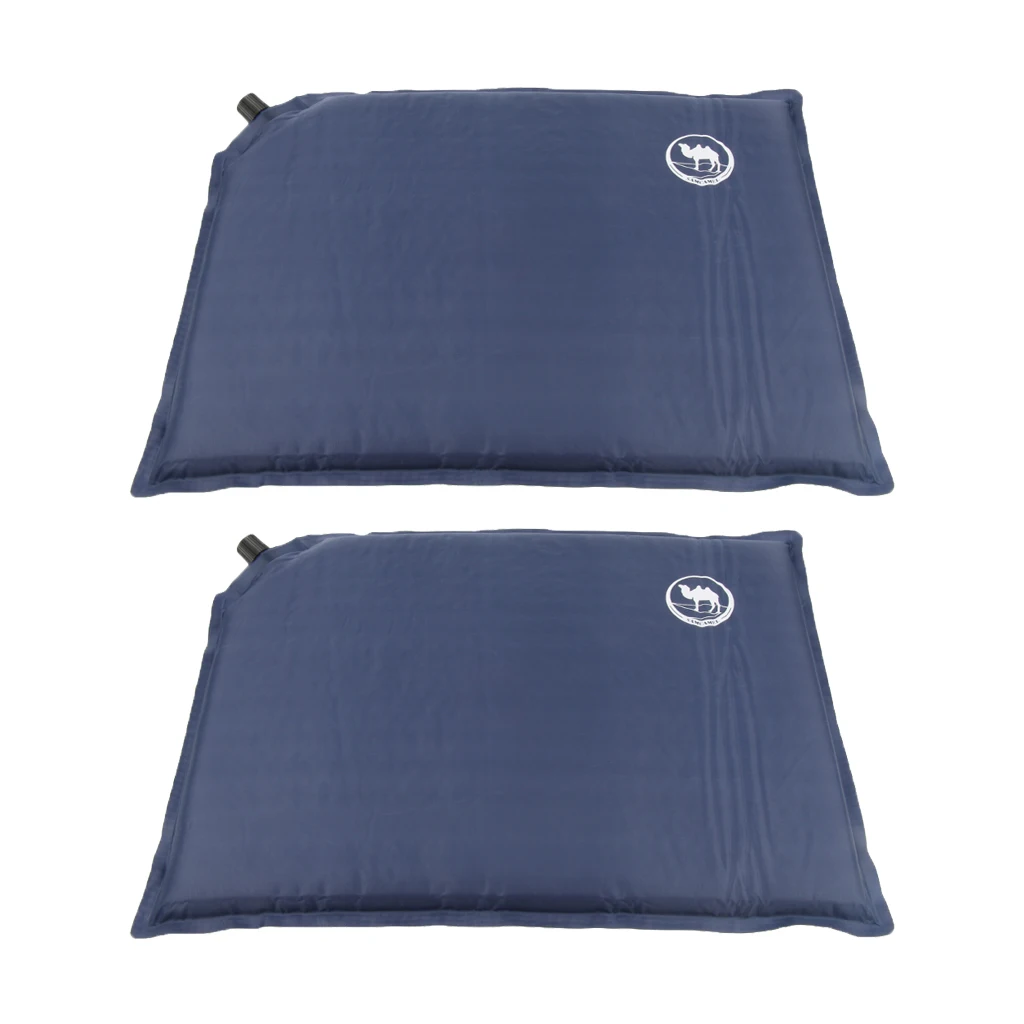 

2Pcs Ultralight Compact Self-Inflating Seat Cushion Outdoor Travel Camping Backpacking Stadium Seat Pad Mat