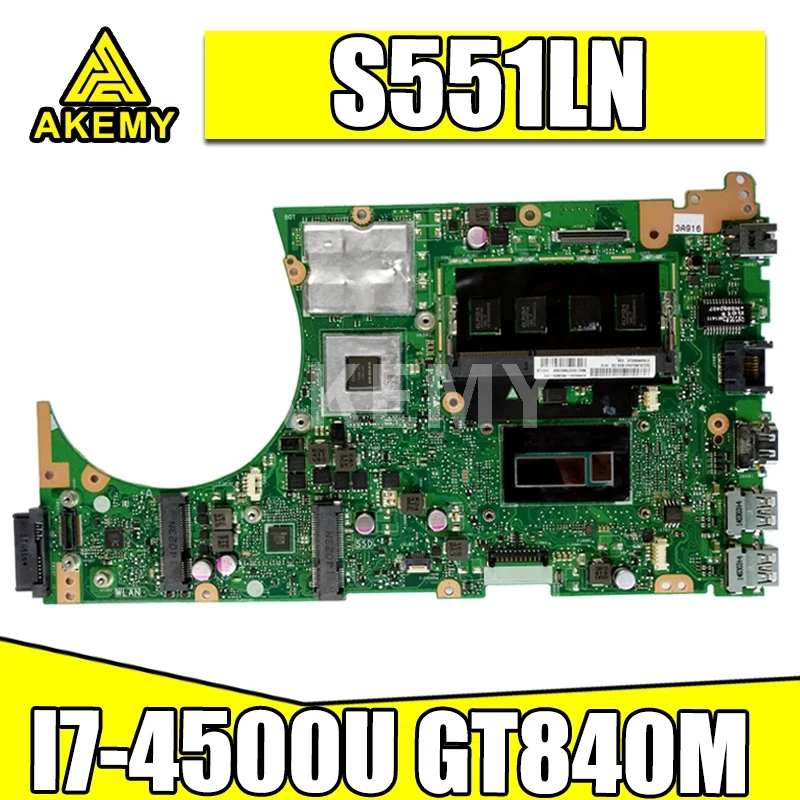  S551LN For ASUS S551LB S551LA Vivobook Laptop motherboard I7-4500U GT840M 4G RAM REV2.2 Test work 100% | Компьютеры и офис