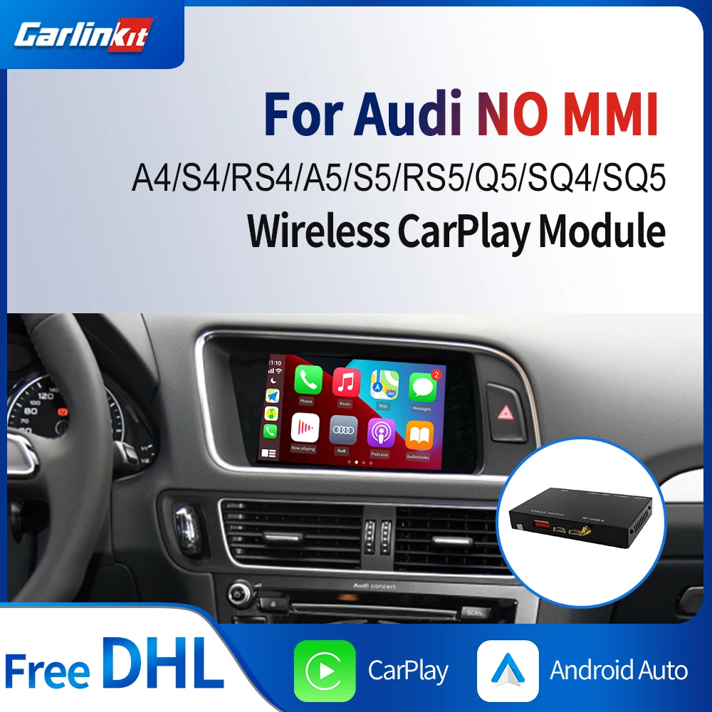 Декодер Carlinkit 2 0 для AUDI A4 A5 S4 Q5 NON MMI Apple CarPlay Android мультимедийный iPhone проводной