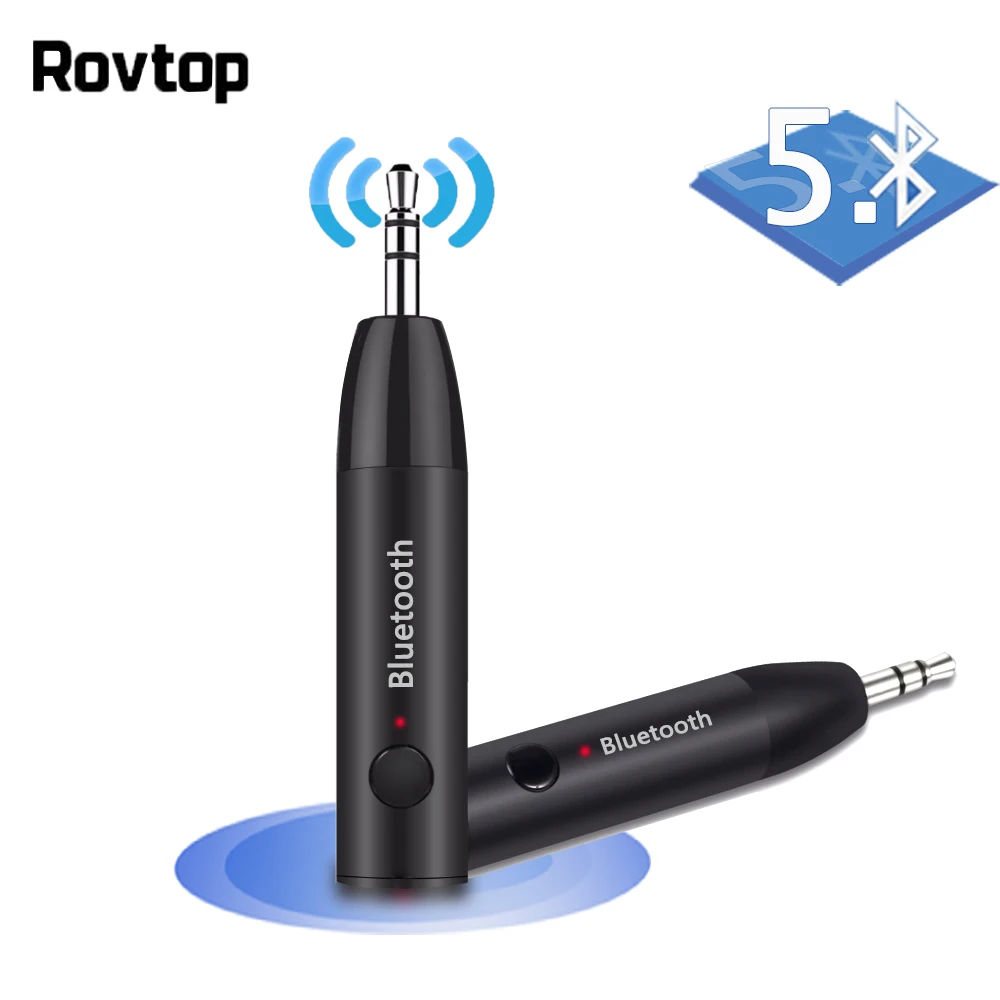 Беспроводной автомобильный комплект Rovtop с Bluetooth 5 0 мини разъем 3 мм AUX гарнитура