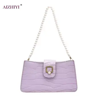

Casual PU Leather Sling Handbag Purse Women Elegant Chain Shoulder Crossbody Bag Popular Simple Female Daily Bag