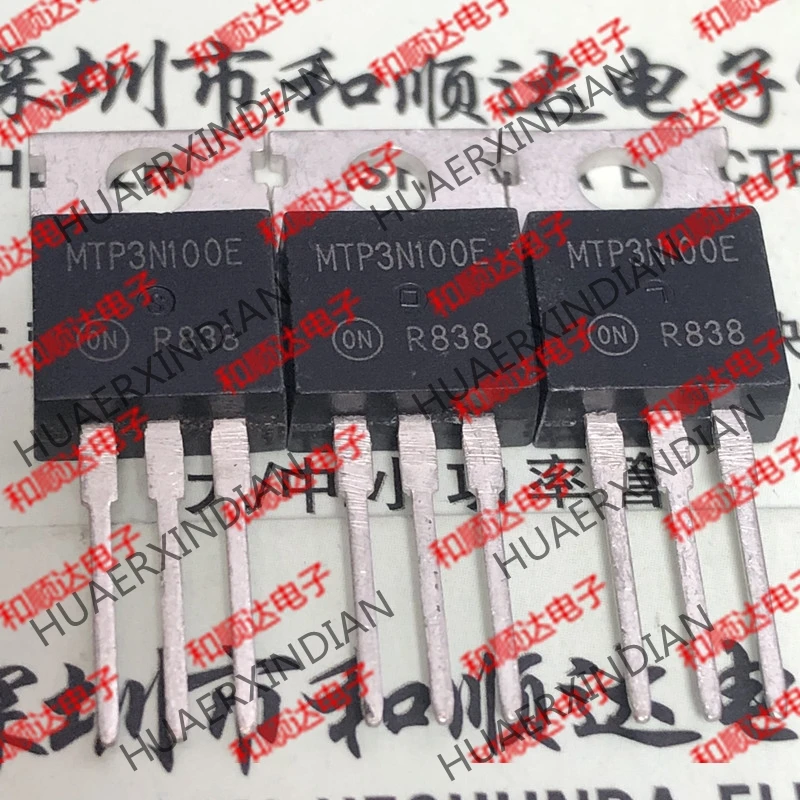 5 шт., новые оригинальные кнопки MTP3N100E-220 1000V 3A