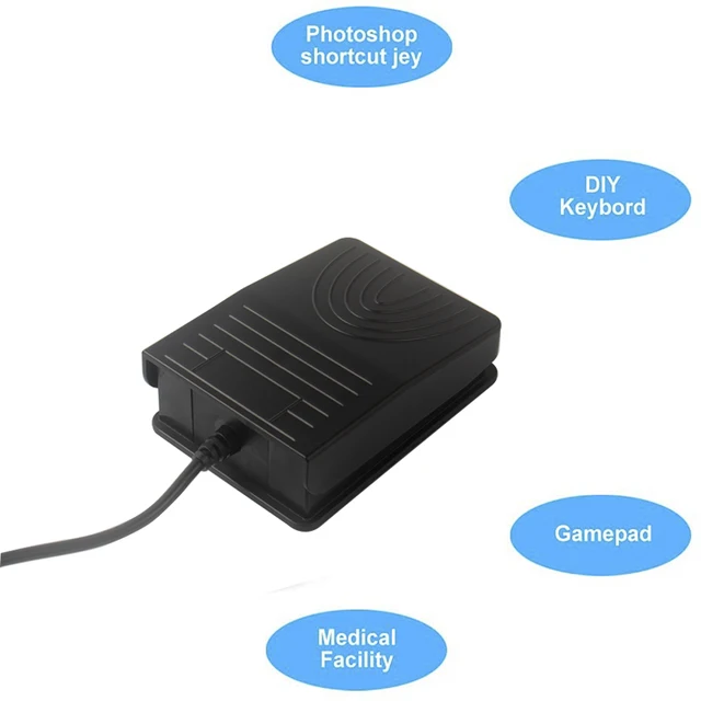 USB Foot Pedal Keyboard Switcher for HID PC Computer Office USB Action Control Customized Media Key Function Mouse PC Games - Image 4