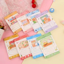 Bloc notes en papier, 50 feuilles/lot, joli bloc notes pour écriture de Pages de dessins animés mignons pour amis, papeterie cadeaux pour enfants, carnet de notes 