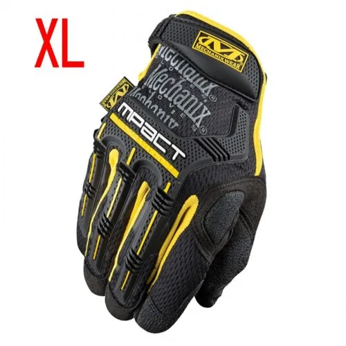 Новинка, перчатки Mechanix, M-Pact, военные, тактические, армейские, для стрельбы, пейнтбола, полный палец - Цвет: XL