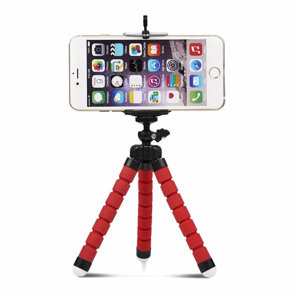 Для iPhone XIAOMI камера держатель мобильного телефона Гибкий Осьминог штатив кронштейн стойка для селфи крепление поддержка автомобильный
