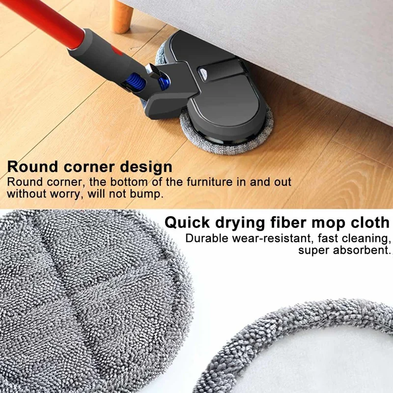 For Dyson Vacuum Cleaner V7 V8 V10 V11 Mop Head Brush Replacement Parts 4Cleaning Cloth Electric Mopping Vacuum Brush Water Tank