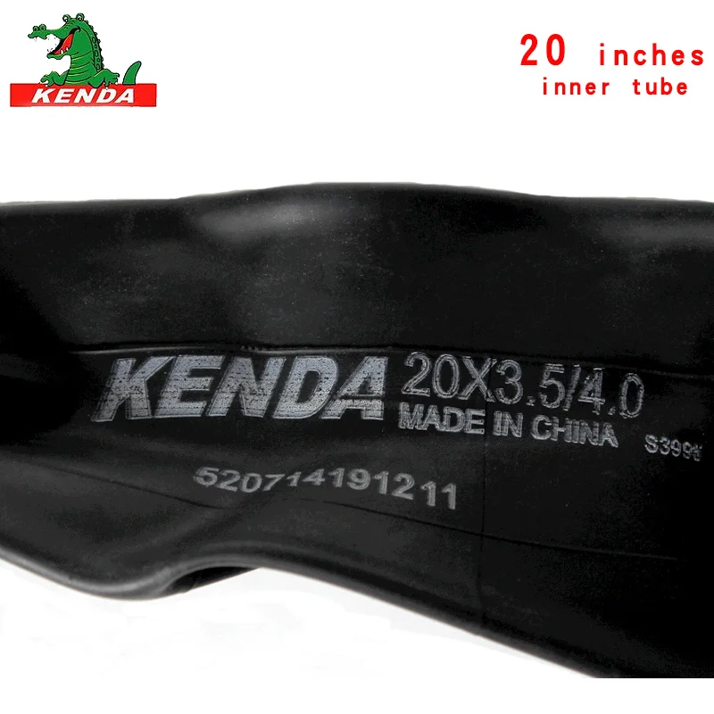 KENDA bicycle inner tube 20*3.5-4.0 AV tyre beach bike tire tube Bicycle parts 20 inch city fat tyres snow bike tires inner tube
