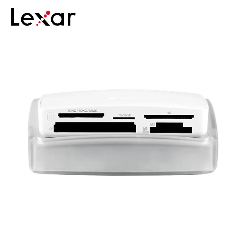 Lexar мульти-кард-ридер 25 в 1 взаимный обмен данными между компьютером и периферийными устройствами 3,0 считыватель кодов высокого Скорость передачи 500 МБ/с. Поддержка TF/CF/SD/с Pop Up дизайн