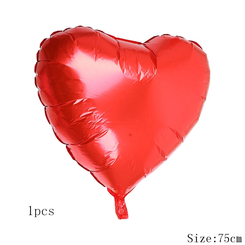 red heart 1 лот, большие красные губы, фольга, воздушный шар, губы, розовое сердце, гелий, балаос, свадебные украшения на День святого Валентина, тема любви, вечерние товары для пар - Цвет: red heart