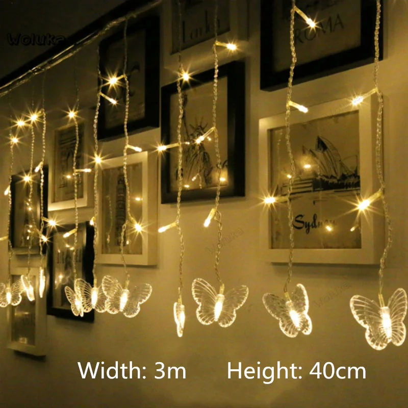 

LED butterfly lamp String Light Flashing Starry Light Room Home Christmas Day Decoration Creative Hanging Lamp CD50 W05