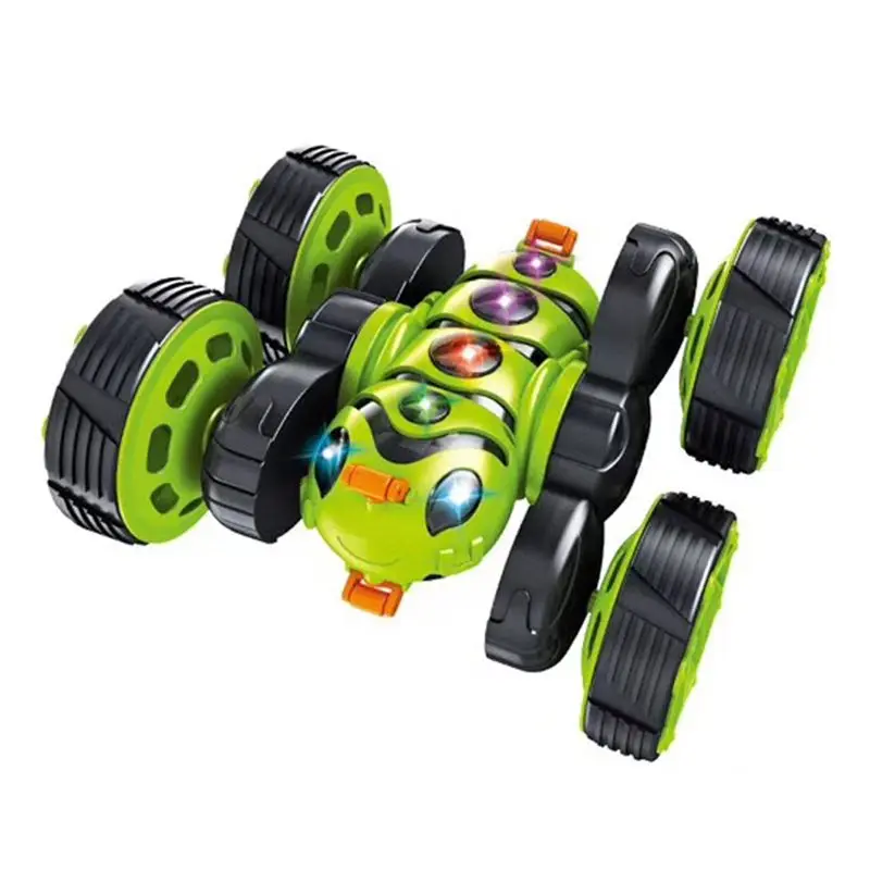 2.4G Electric Remote Control Car Double Side Driving Stunt Car 360 Degree Overturn Climbing Light Music Drift Racing RC car