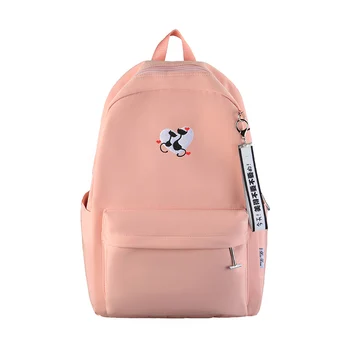 

Fashion School Bookbags For Girl Designer Bag Cute Embroidery Cat Backpack Laptop Waterproof Bagpack Women Teenage 2020