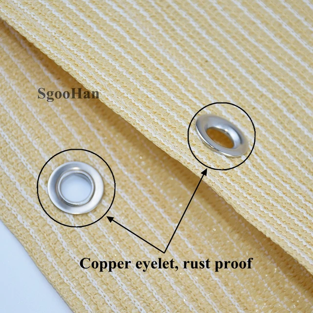 Hi-Minőségi Bézs Hdpe Uv-Ellenes Napsugárzás Háló Erkély Napfényes Kerti Udvar Növényi Nettó Autó Borítója - Image 3