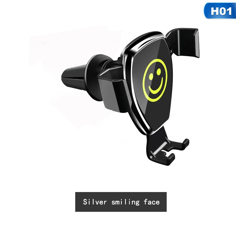 Universal Car Phone Holder Gravity Auto Air Vent Mobile Support Holder in Car Phone Mount Holder Stand for Xiaomi Huawei Iphone - Цвет: H01
