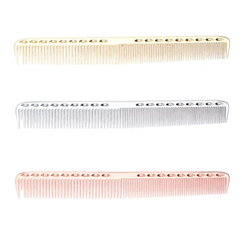 

3Pcs 21.5cm Salon Hairdressing Aluminum Hair Comb Anti Static Detangling Comb for Unisex All Hair and Beards