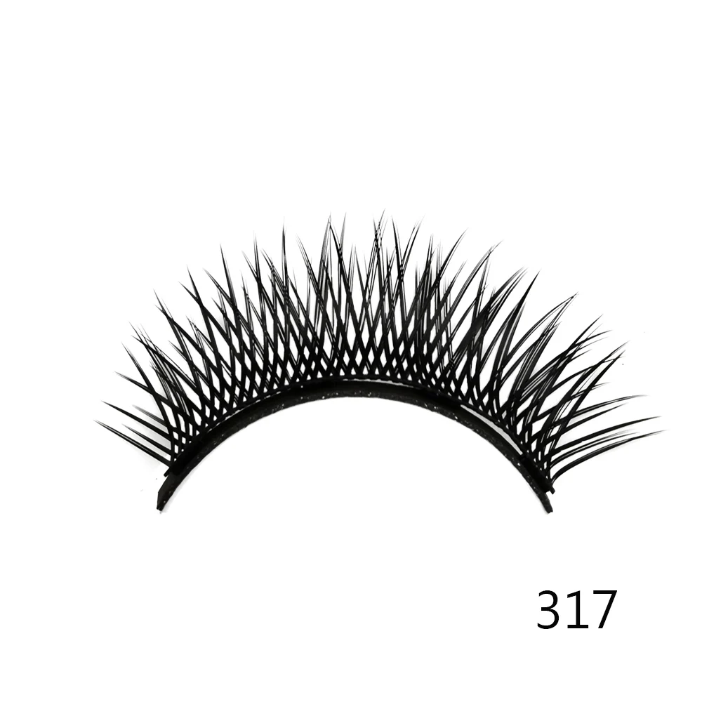 317 Magnetic Eyeliner Eyelashes Kit Magnetic 3D Eyelashes Liquid Eyeliner False Lashes Eyelash Curler Reusable Falses Eyelash - Цвет: 317