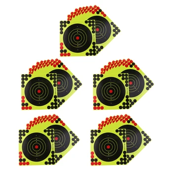 

50pcs Shooting Target Paper Adhesive Splatter Sticker Reactive Shots Target
