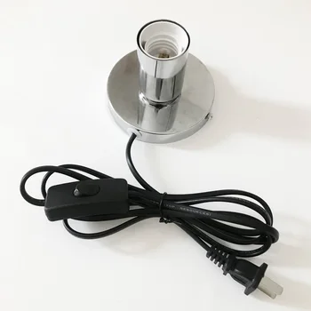 

1.8m US EU plug 110v 220v E27/ E26 socket lamp holder for table lamp bar cafe living room bedroom decoration sterilization light