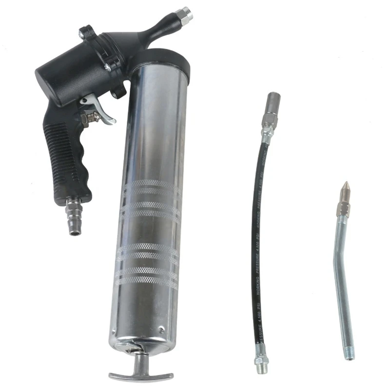 600CC Pneumatic Continuous Type Grease Machine 360 Degree Free Rotation Refueling For Auto Excavator Grease Tool Butter Oiler