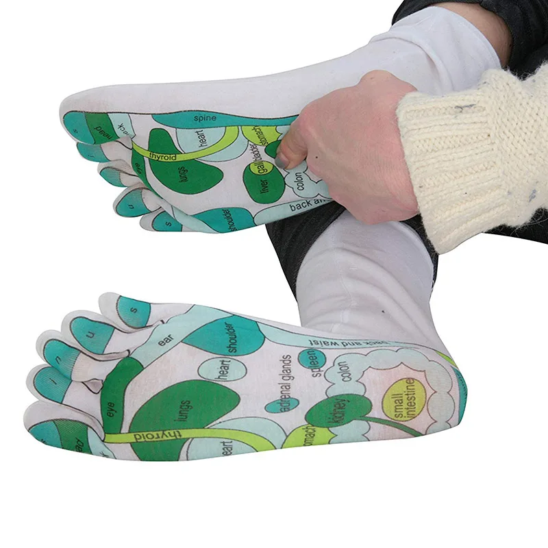 

Reflexology Socks Single Toe Design Far East Healing Principles Sock H66