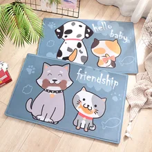 Мультяшный длинный кухонный коврик, коврик для ванной, домашний коврик для входа, Впитывающий Коврик для спальни, гостиной, нескользящий