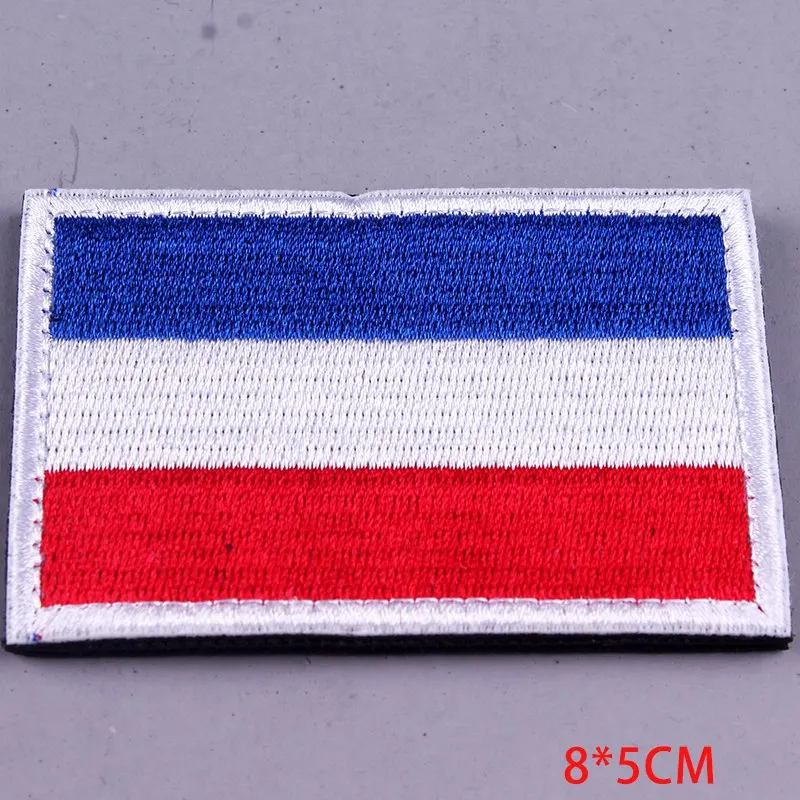 Prajna Hook&Loop Tactical Patches Armband Embroidered Army Badge For Clothing Bag Military Country Flag Hook Loop Applique DIY F