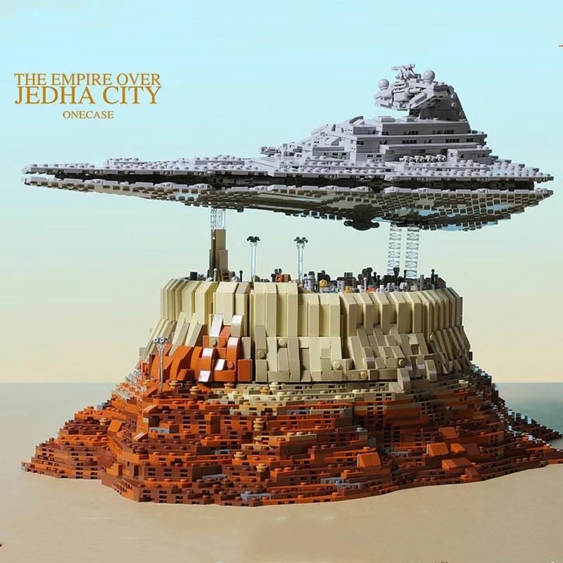MOC первый заказ Звездный Разрушитель Звездные войны Империя над Jedha Fit Звездные войны MOC-18916 модель строительные блоки кирпичи игрушки на день рождения