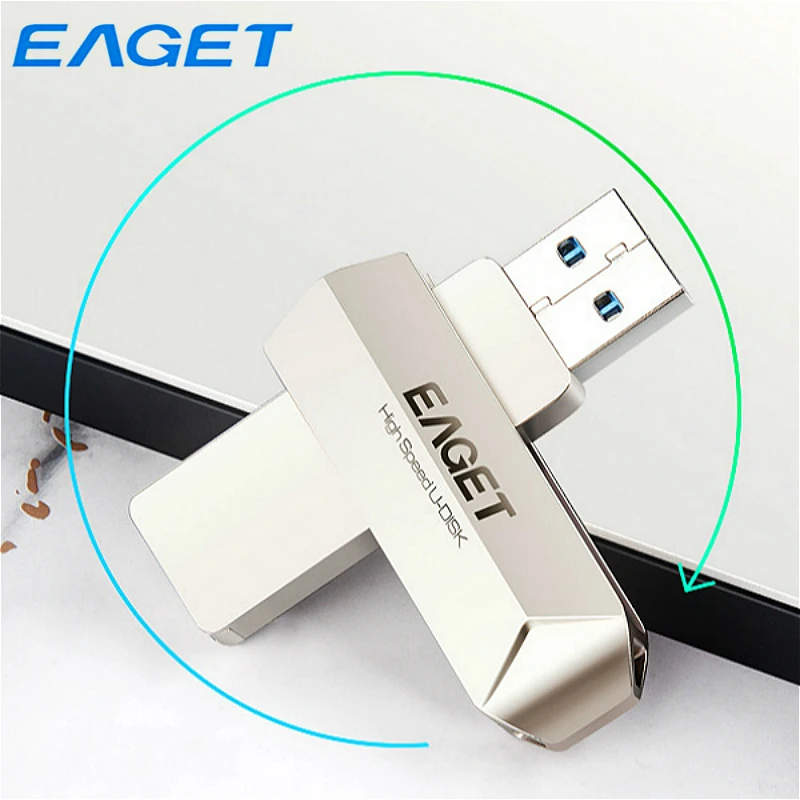 Eaget изысканный USB 3 0 флэш накопители 256 ГБ 128 Гб 64 32 стильный металлический Pendrive Memoria