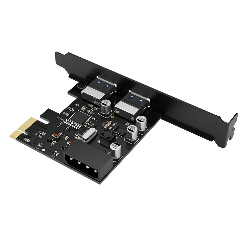 ORICO 2 порта PCI-E к USB 3,0 концентратор PCI Express карта расширения PCI-E SuperSpeed Usb адаптер с 15pin SATA разъем питания