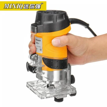 

MINIQ 2200W 6.35mm Electric Laminate Edge Trimmer Mini Wood Router Carving Machine Carpentry Woodworking Power Tools