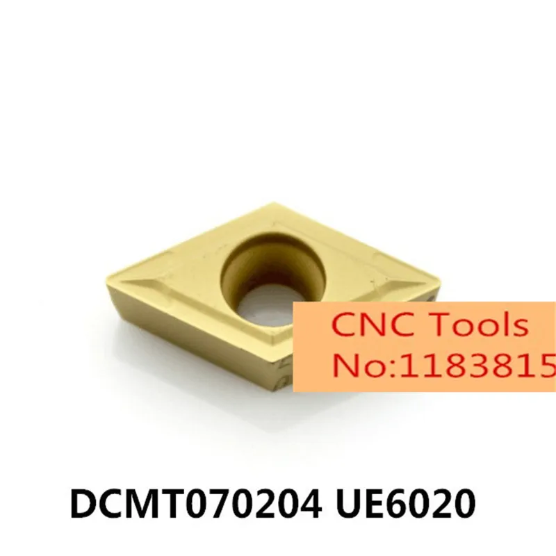 10 шт. DCMT 070204 DCMT070204 UE6020 UE6110 карбидные вставки, токарный инструмент держатель расточной бар токарный станок Резак Инструменты держатель