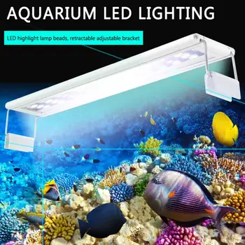 

Aquarium LED Lighting Lamp Aquatic Plant Fish Tank LED Light Aquarium Light Lighting Lampe Four Rows Lamp beads