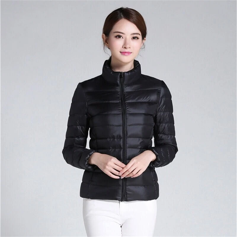 Beste Ultralichte 8XL Plus Size Dunne Donsjack Vrouwen 2019 Herfst Winter Slim Hooded Warm Witte Eend Down Jas vrouwen Bovenkleding