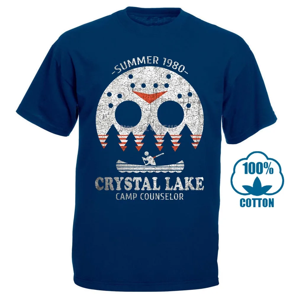 Crystal Lake Camp consultant футболка 13 Friday Jason Horror 13Th Fun - Цвет: Тёмно-синий
